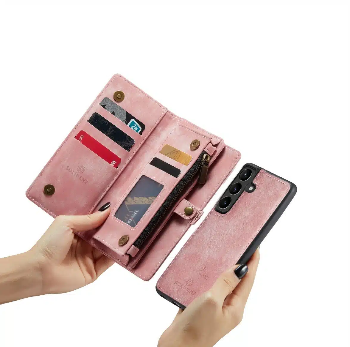 Solidenz Urban - Wallet Samsung Galaxy A56/A36 – Roze - Afbeelding 5