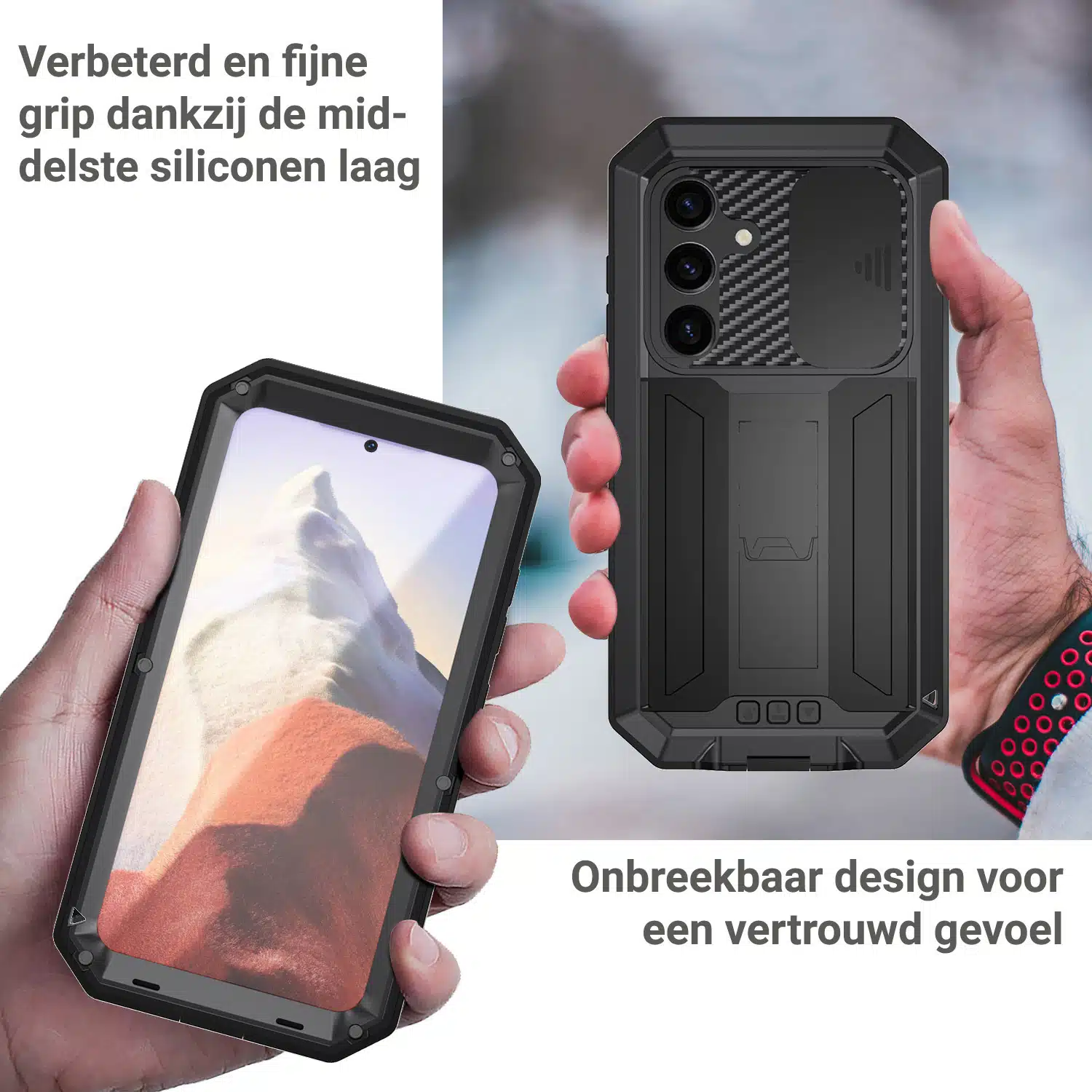 Stofdicht-metalen-hoes-Samsung-Galaxy-S25-Zwart-4