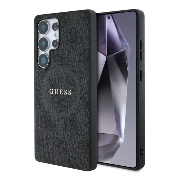 Guess - Back Cover - Geschikt voor - Samsung S25 Ultra - MagSafe - Zwart