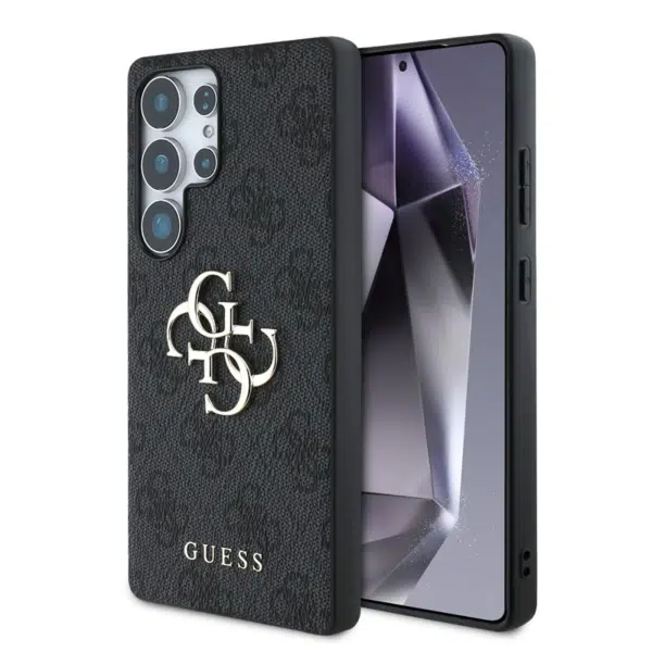 Guess - Backcover - Geschikt voor - Samsung S25 Ultra - 4G PU Big Logo - Zwart
