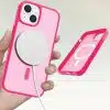Solidenz-FrostMag-iPhone-14-13-hoesje-Fel-Roze-3-Cityhoesje.nl