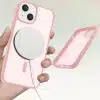 Solidenz - FrostMag iPhone 14 / 13 Backcover – Sierra - Roze - Thumbnail Image 3