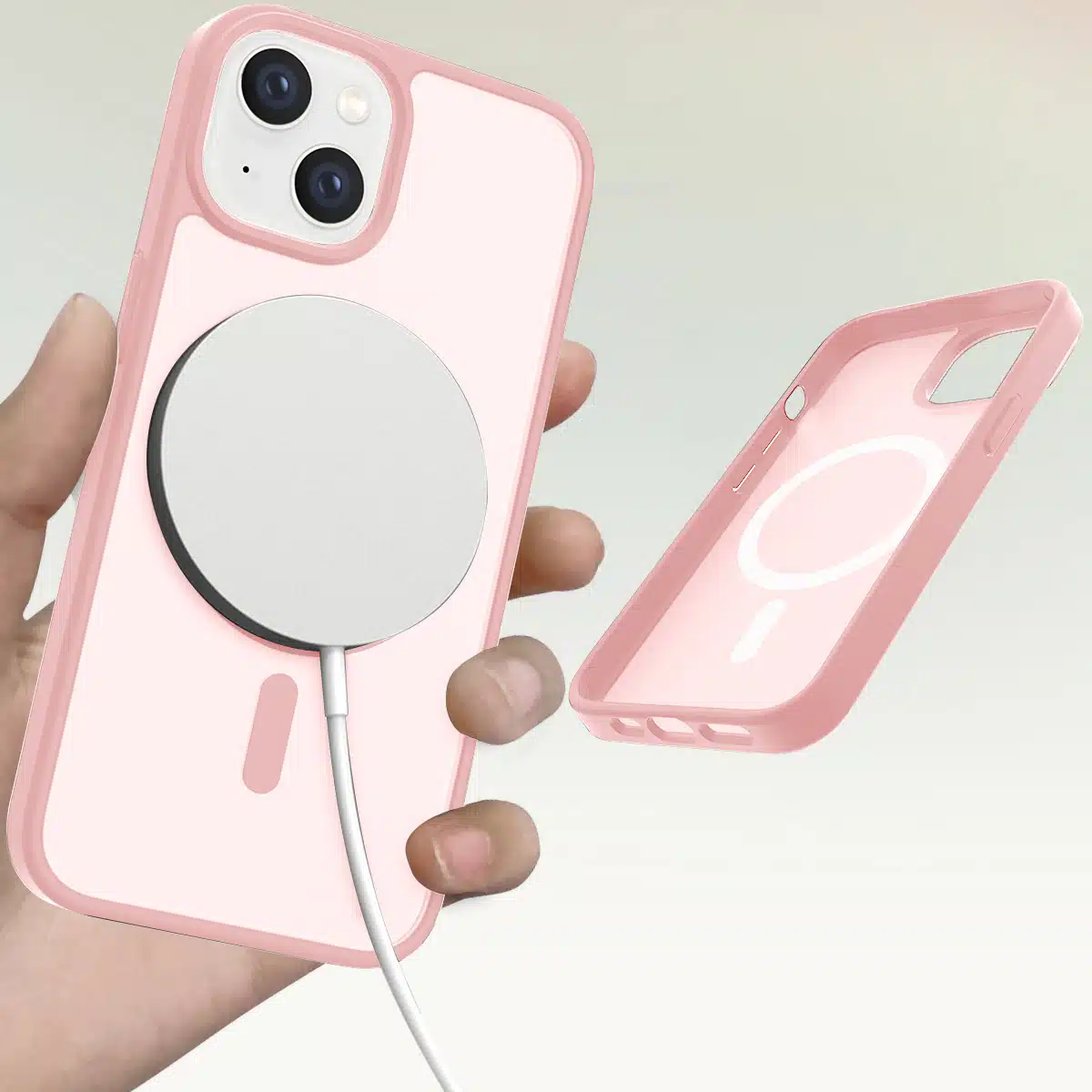Solidenz - FrostMag iPhone 14 / 13 Backcover – Sierra - Roze - Afbeelding 3