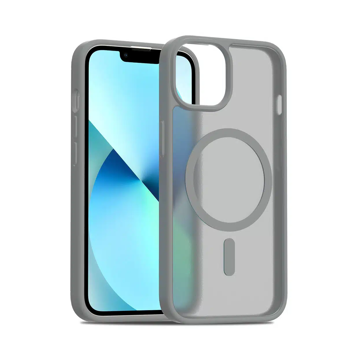 Solidenz - FrostMag iPhone 14 / 13 Backcover – Sierra - Grijs - Afbeelding 1