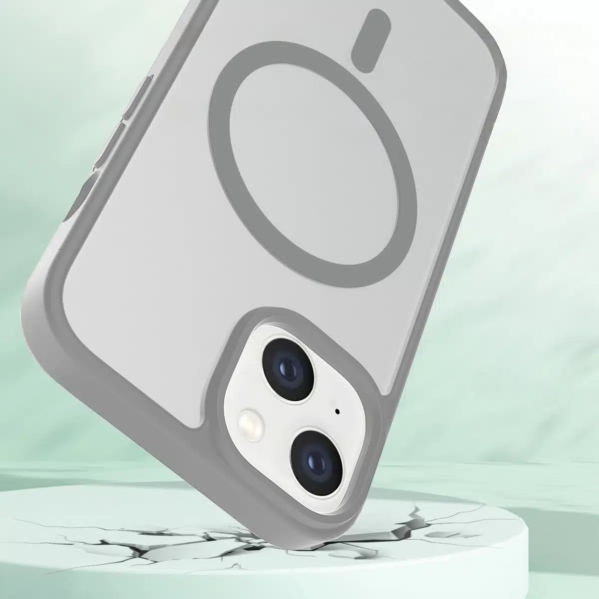 Solidenz - FrostMag iPhone 14 / 13 Backcover – Sierra - Grijs - Afbeelding 4