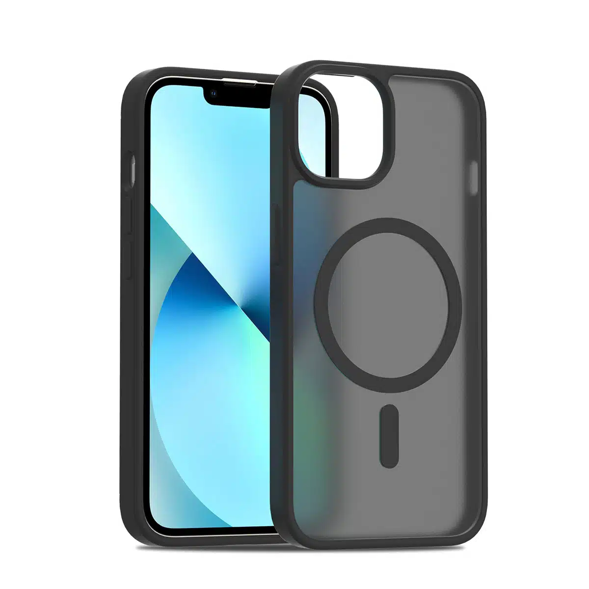 Solidenz - FrostMag iPhone 14 / 13 Backcover – Sierra - Zwart - Afbeelding 1