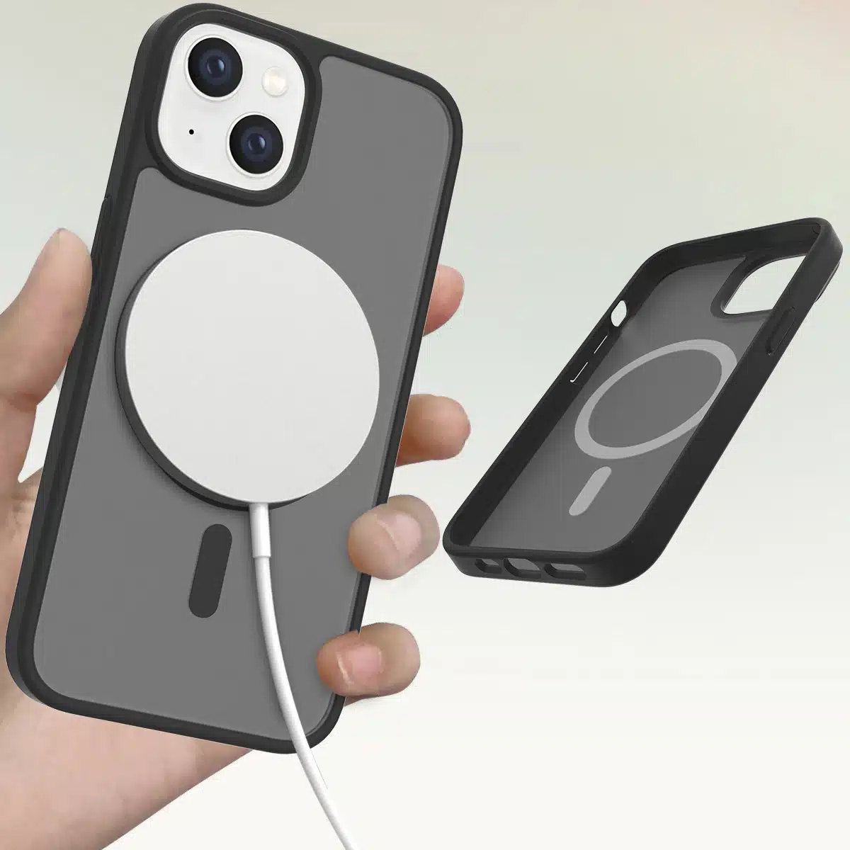 Solidenz - FrostMag iPhone 14 / 13 Backcover – Sierra - Zwart - Afbeelding 3