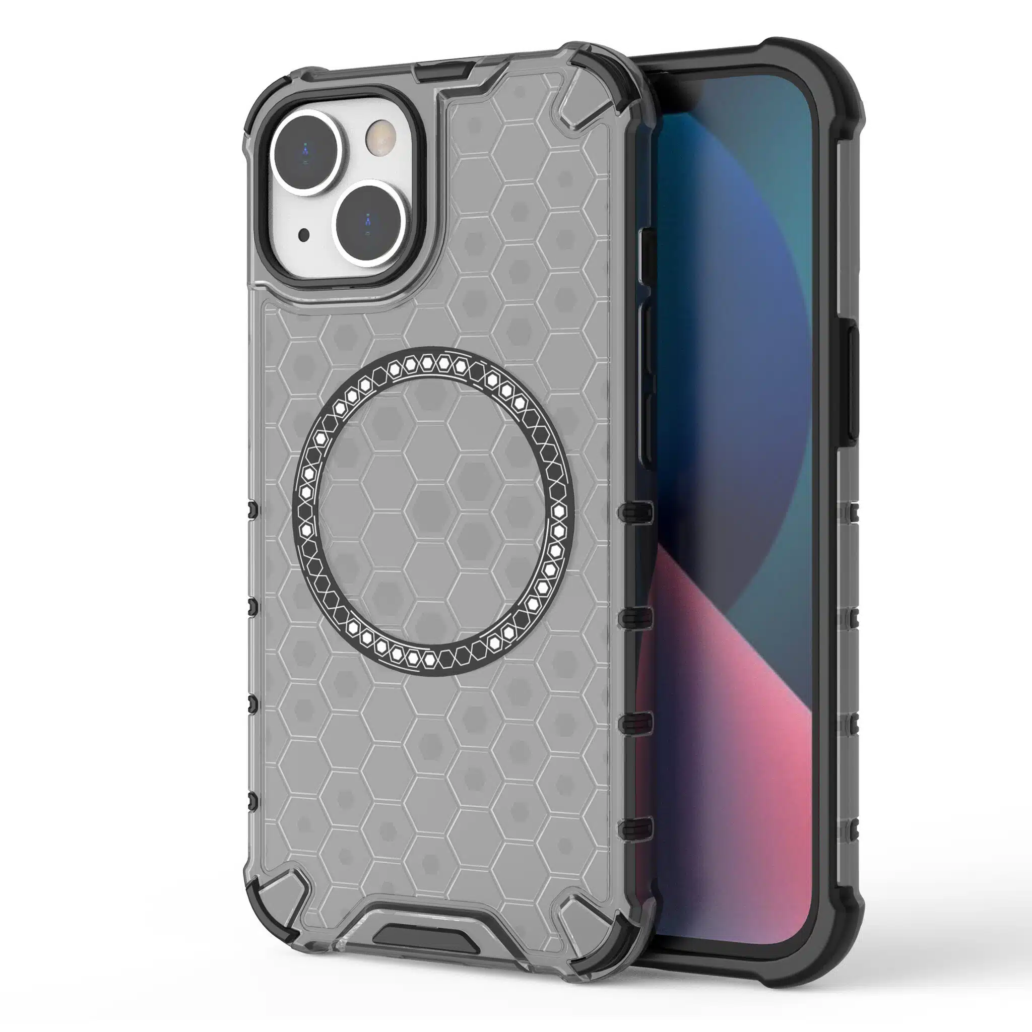 Solidenz - HexArmor - MagShield iPhone 14 – 13 Backcover Zwart - Afbeelding 1