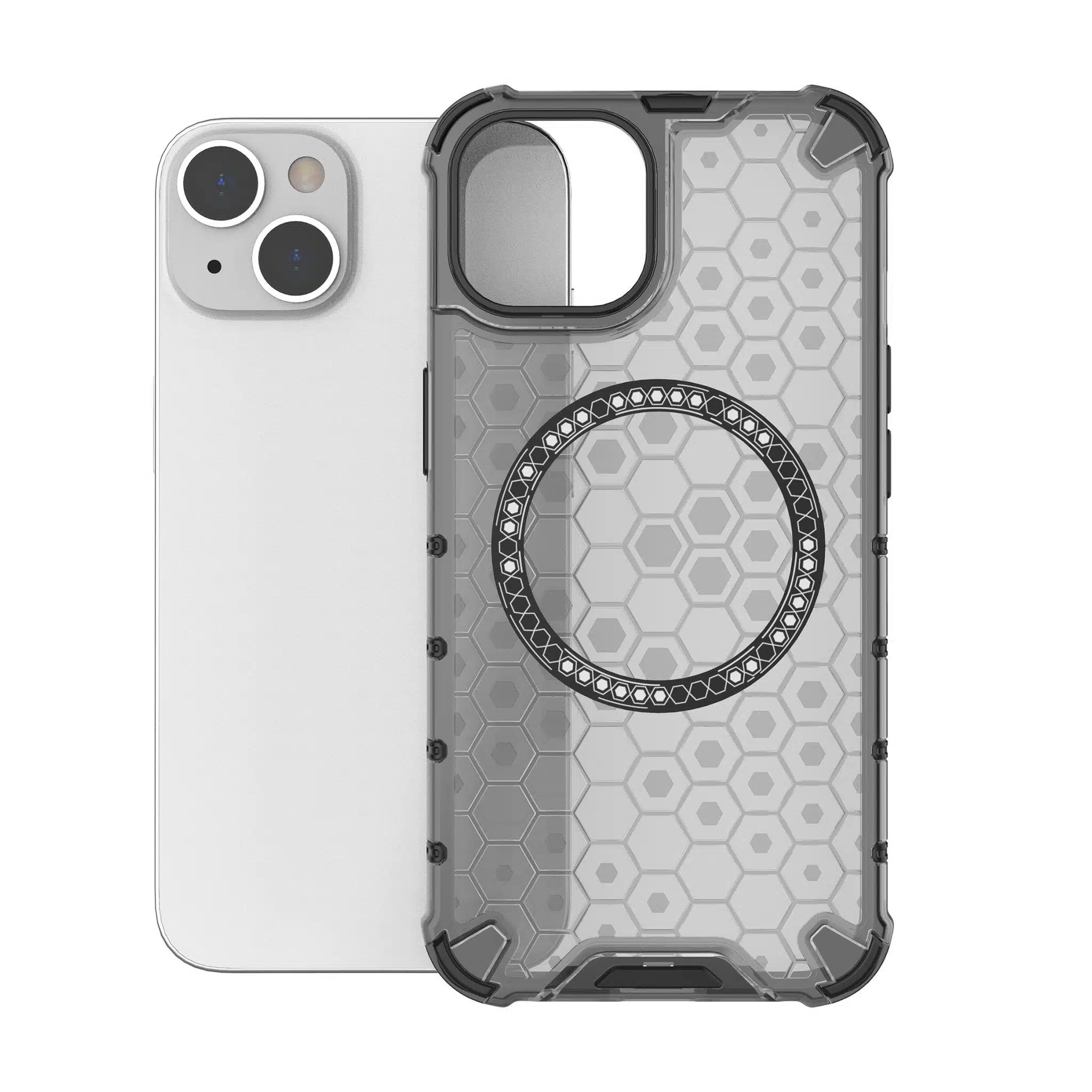 Solidenz - HexArmor - MagShield iPhone 14 – 13 Backcover Zwart - Afbeelding 3