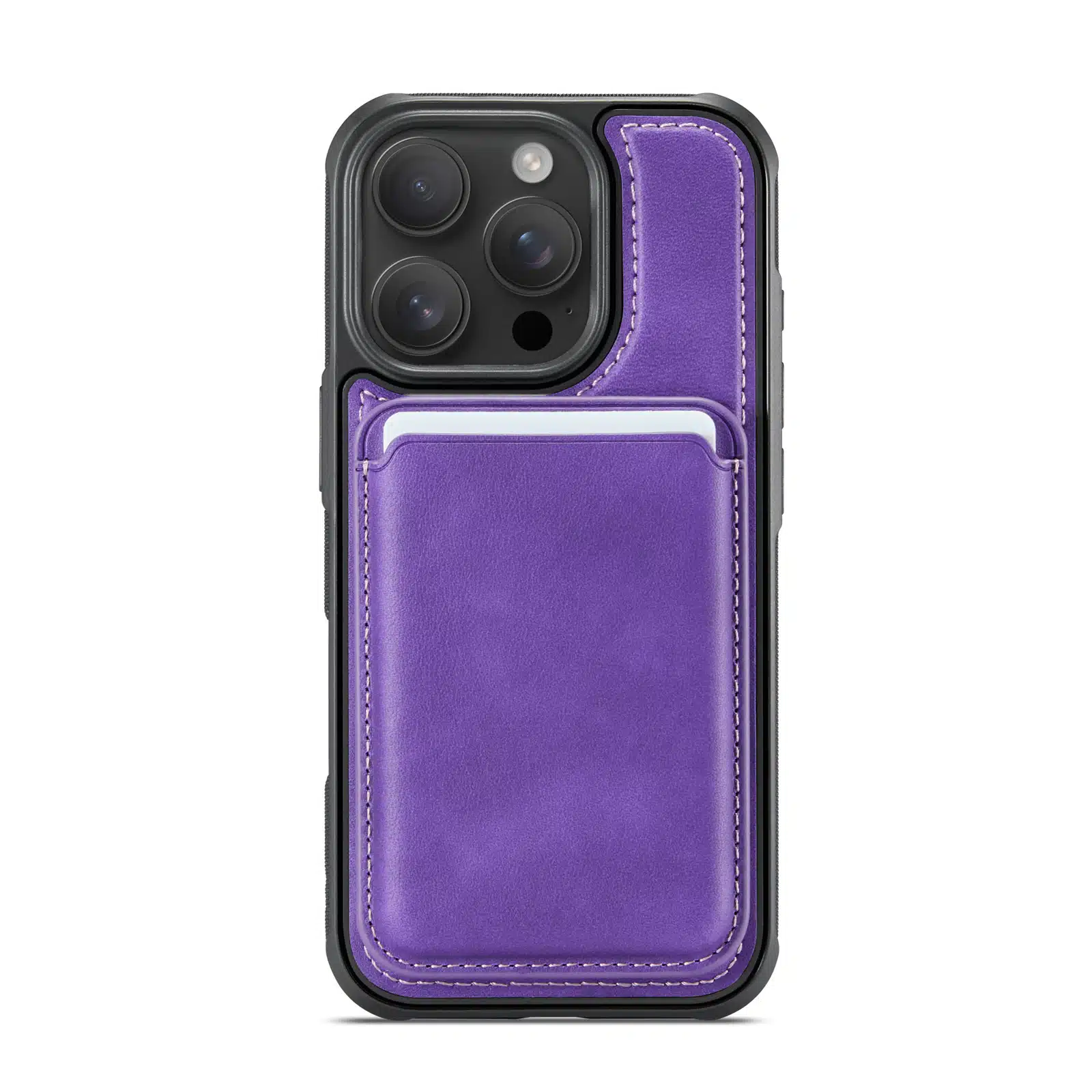 Solidenz - Backcover Wallet iPhone 16 Pro - MagSafe – Paars - Afbeelding 7