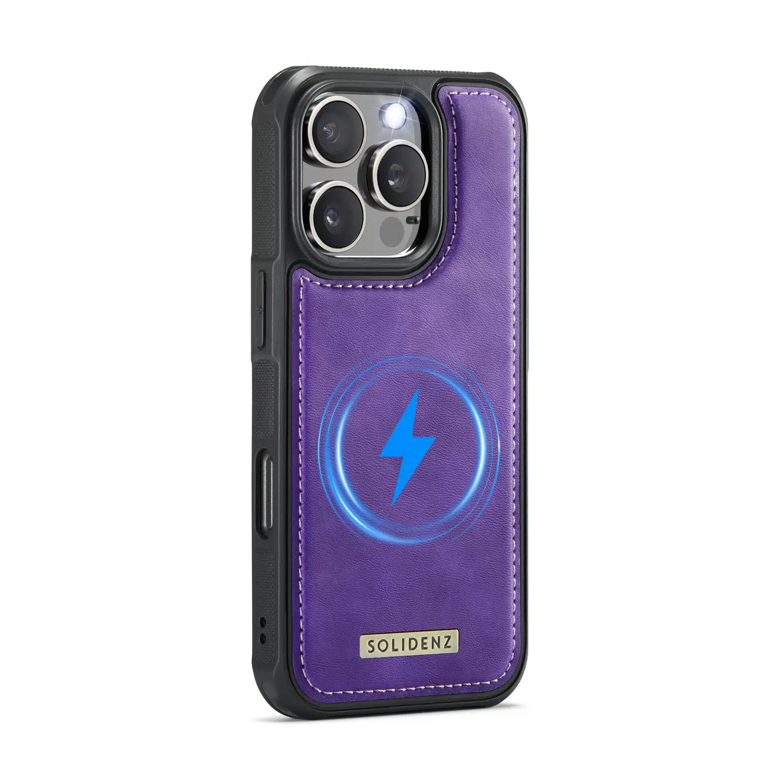 Solidenz - Backcover Wallet iPhone 16 Pro - MagSafe – Paars - Afbeelding 6