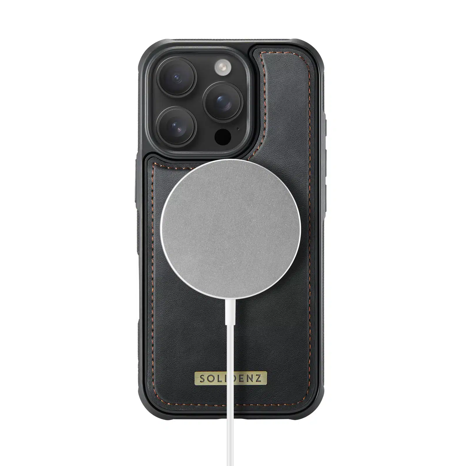 Solidenz - Backcover Wallet iPhone 16 Pro - MagSafe – Zwart - Afbeelding 2