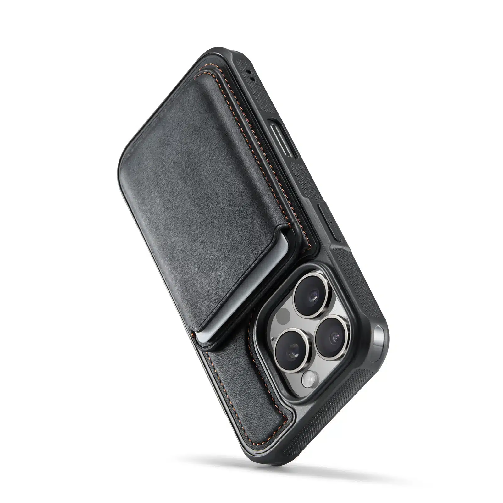 Solidenz - Backcover Wallet iPhone 16 Pro - MagSafe – Zwart - Afbeelding 8