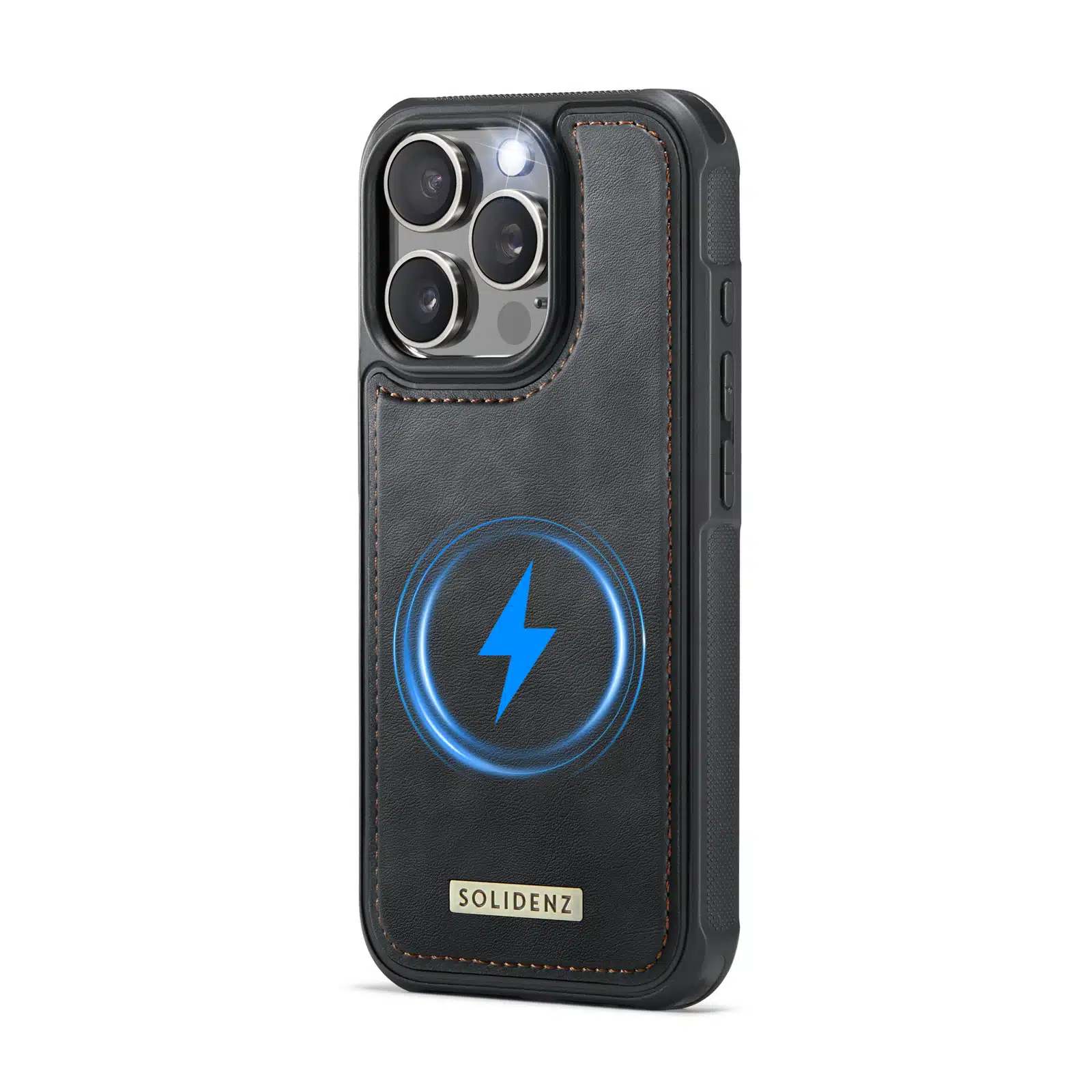 Solidenz - Backcover Wallet iPhone 16 Pro - MagSafe – Zwart - Afbeelding 9