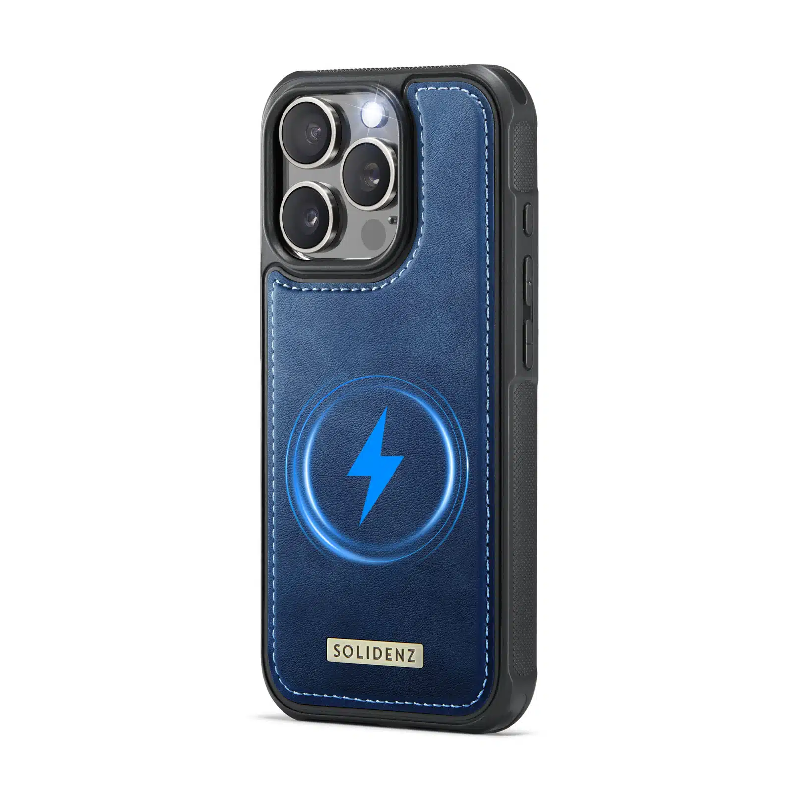 Solidenz - Backcover iPhone 16 Pro Max MagSafe - Wallet – Blauw - Afbeelding 3