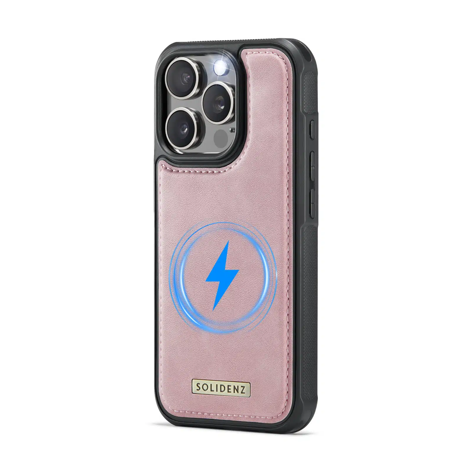 Solidenz - Backcover iPhone 16 Pro Max MagSafe - Wallet – Roze - Afbeelding 3