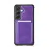 Solidenz – MagSafe Wallet Backcover Geschikt voor Samsung S24 Plus-S25 Plus – Paars - Thumbnail Image 3