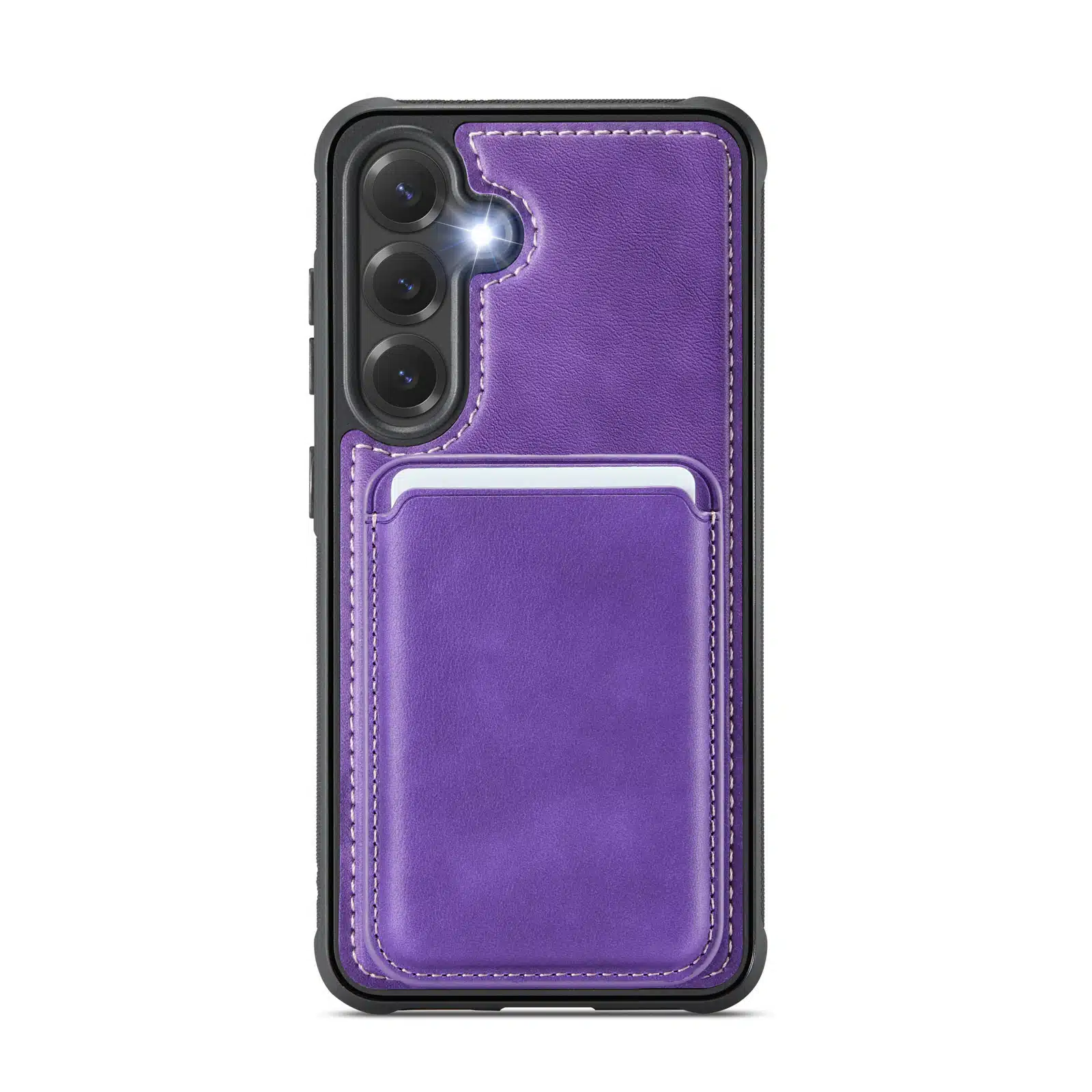 Solidenz – MagSafe Wallet Backcover Geschikt voor Samsung S24 Plus-S25 Plus – Paars - Afbeelding 3