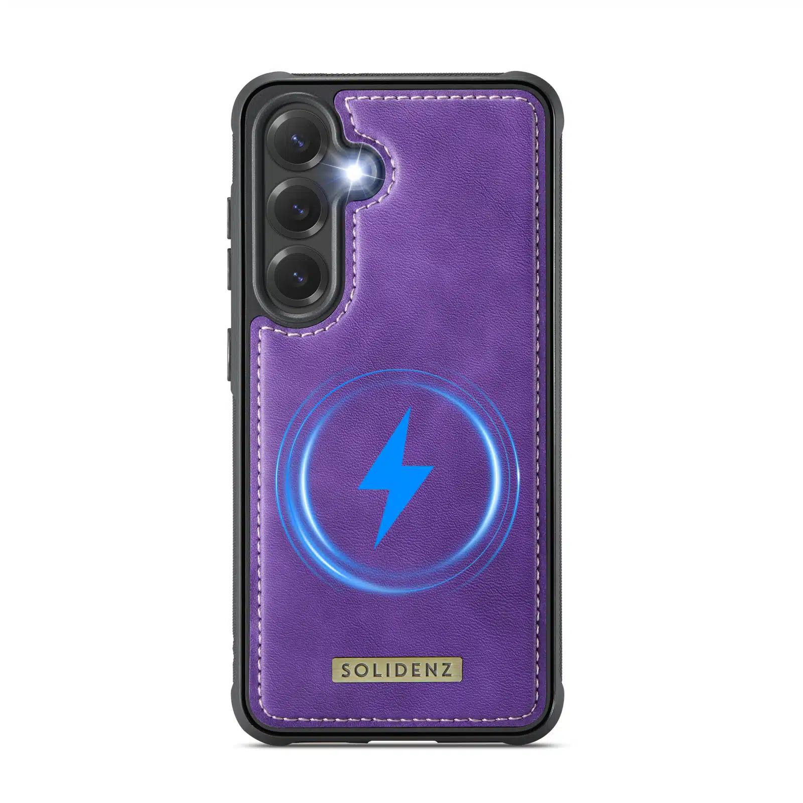 Solidenz – MagSafe Wallet Backcover Geschikt voor Samsung S24 Plus-S25 Plus – Paars - Afbeelding 5