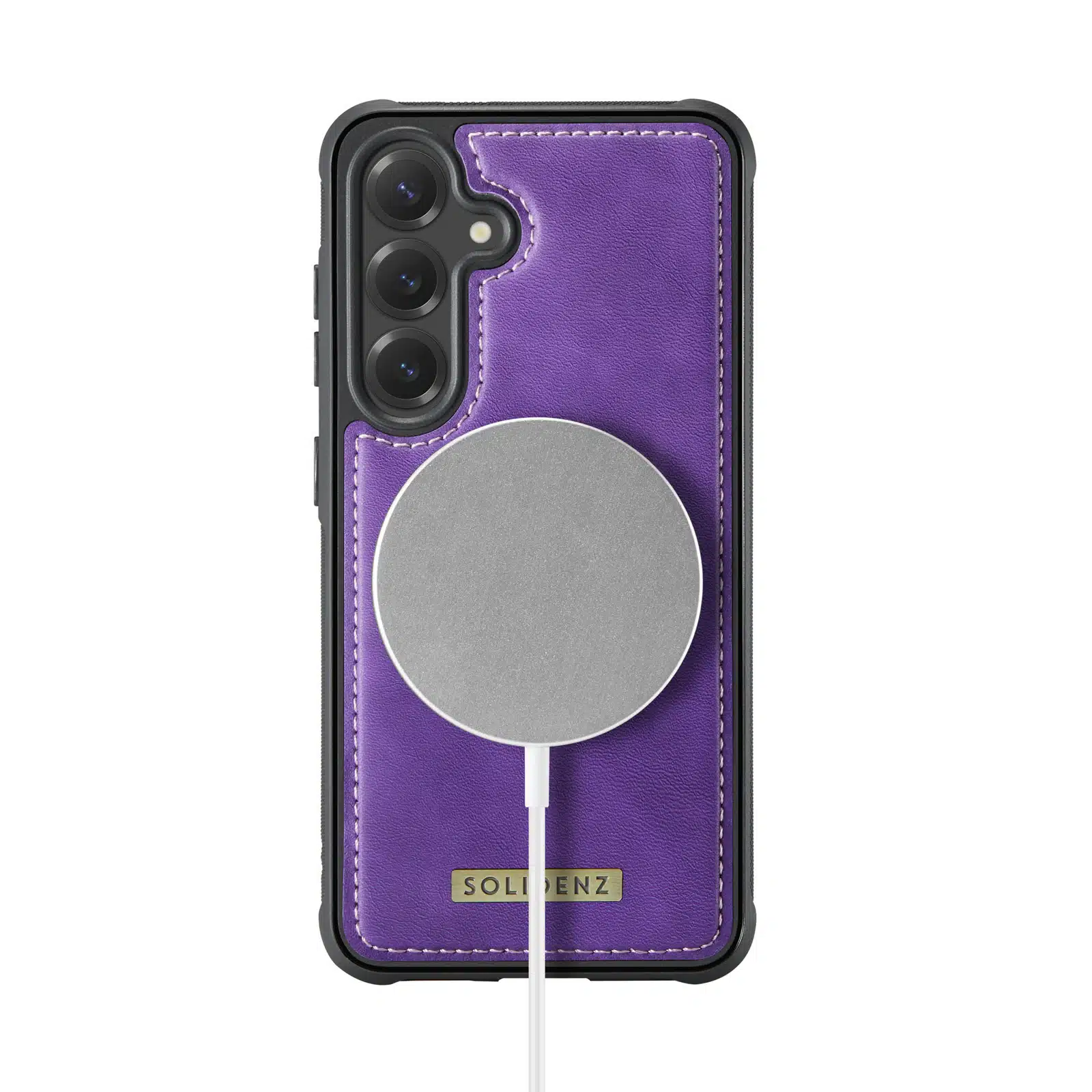 Solidenz – MagSafe Wallet Backcover Geschikt voor Samsung S24 Plus-S25 Plus – Paars - Afbeelding 6