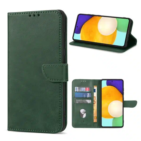 Solidenz - Bookcase - Geschikt voor - Samsung A34 – Groen