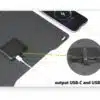 SWISSTEN FOLDABLE SOLAR PANEL 22W USB-A + USB-C - Thumbnail Image 3