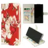 Cityhoesje-Samsung S25 Ultra-Bookcase Print- Bloemen Rood-1-Cityhoesje.nl