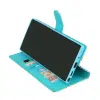 Cityhoesje-Samsung S25 Ultra-Bookcase Print-Marmer Roze-Blauw-4-Cityhoesje.nl