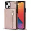 Solidenz - Backcover Fashion Wallet met koord - iPhone 13/14 – Roségoud - Thumbnail Image 5