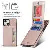 Solidenz - Backcover Fashion Wallet met koord - iPhone 13/14 – Roségoud - Thumbnail Image 3