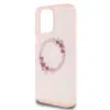Guess - Backcover iPhone 16 Pro - Magsafe IML flowers wreath - Roze - Thumbnail Image 6