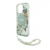 Guess - Backcover iPhone 16 Pro - Magsafe IML Flowers with pearl strap - Green - Thumbnail Image 4