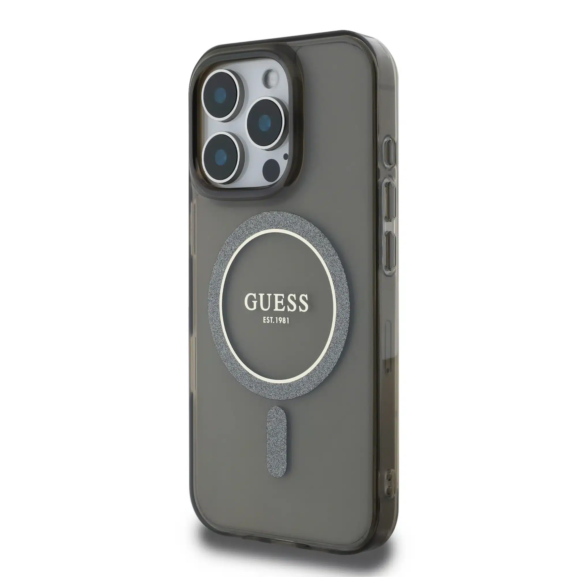 Guess - Backcover iPhone 16 Pro - Magsafe IML - Zwart - Afbeelding 2