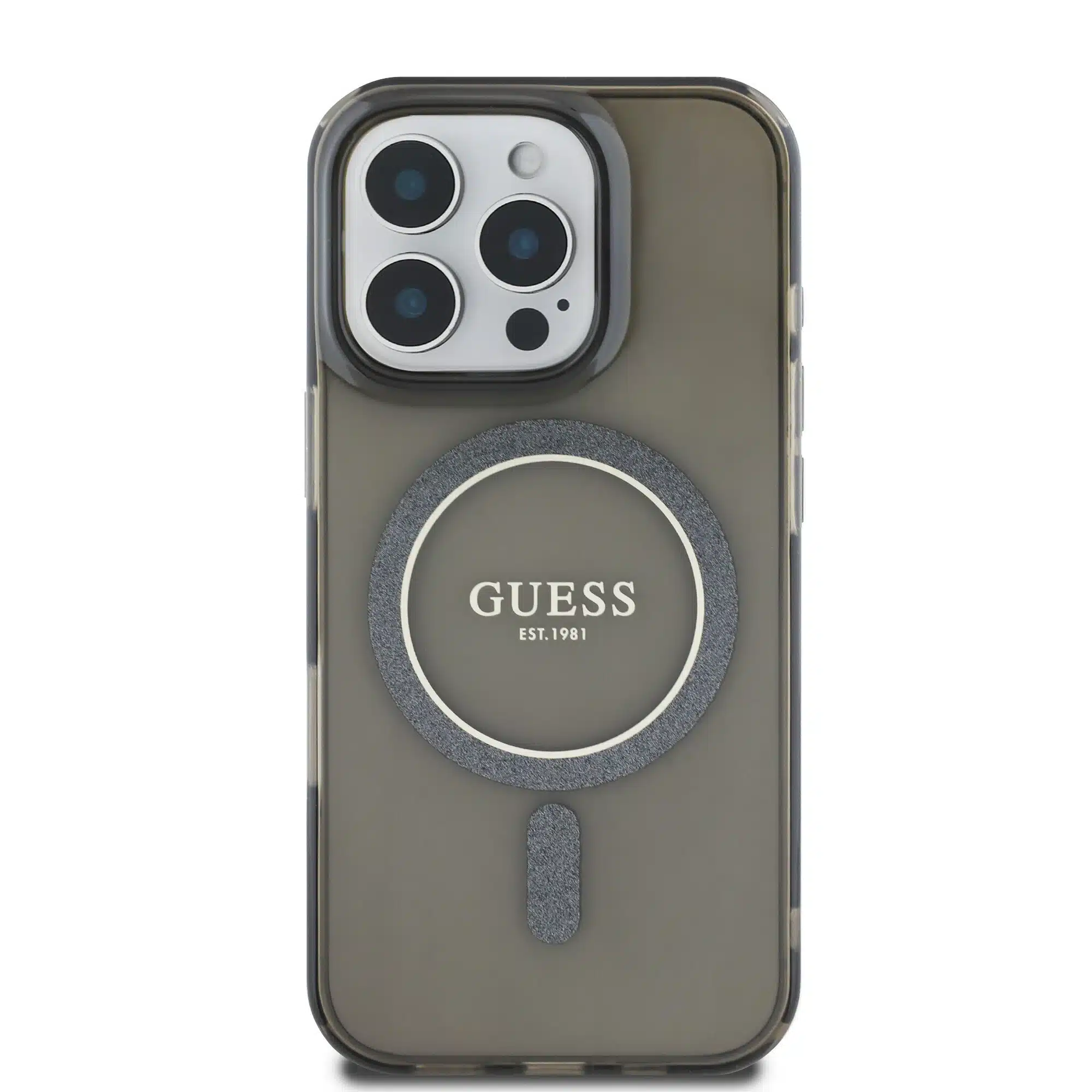 Guess - Backcover iPhone 16 Pro - Magsafe IML - Zwart - Afbeelding 3
