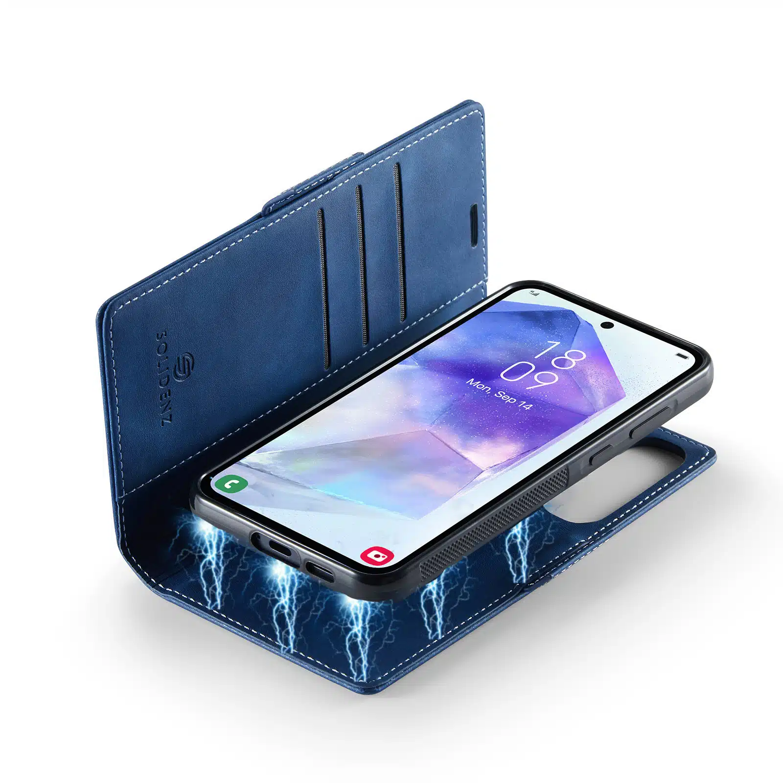 Solidenz 2-in-1 MagSafe Wallet Case voor Samsung Galaxy S25 Plus-S24 Plus – Blauw - Afbeelding 7