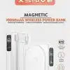Xssive - Magnetic Wireless Powerbank incl. Cable 10.000 mAh XS-PB43W - Wit - Thumbnail Image 3