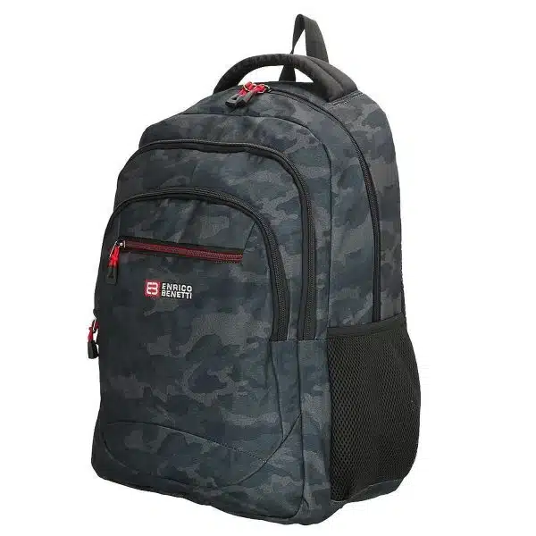 Enrico Benetti - Stockholm Rugzak 17,3 inch – Zwart