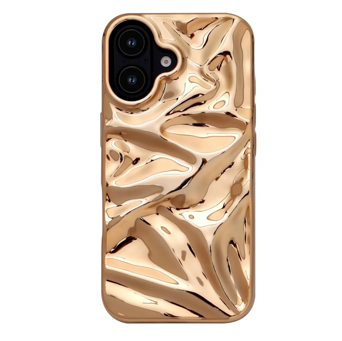 Casemania Curved Glossy Case - iPhone 16 - Goud-1-Cityhoesje.nl