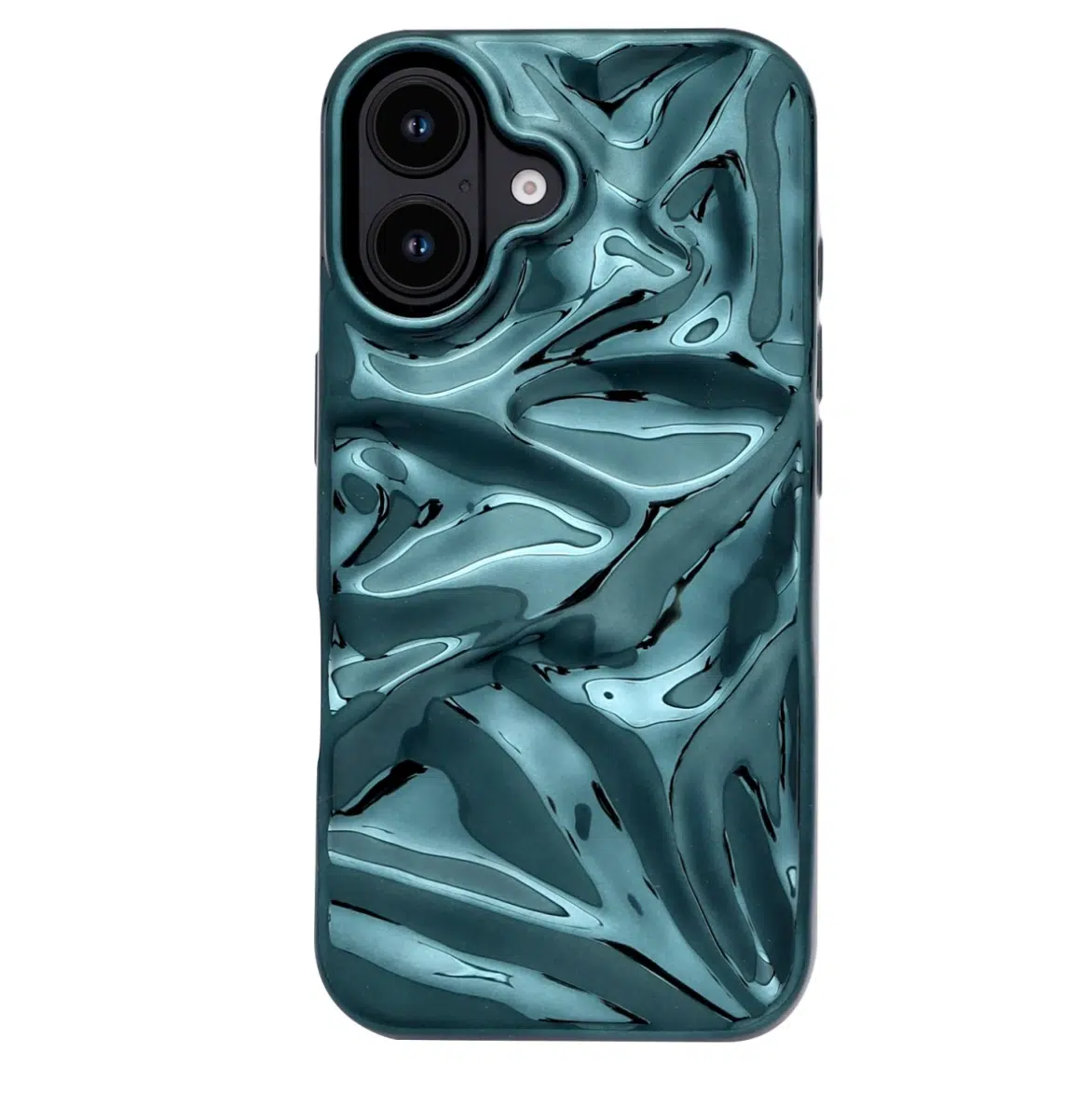 Casemania Curved Glossy Case - iPhone 16 - Groen-1-Cityhoesje.nl