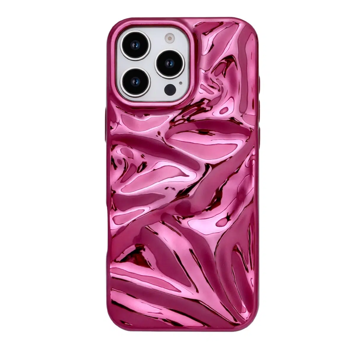 Casemania Curved Glossy Case - iPhone 16 Pro -Roze-1-Cityhoesje.nl