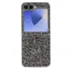 Casemania-3D Diamond Backcoveer-Samsung Z Flip 7-Grijs-1