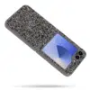 Casemania-3D Diamond Backcoveer-Samsung Z Flip 7-Grijs-2