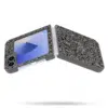 Casemania-3D Diamond Backcoveer-Samsung Z Flip 7-Grijs-3