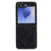 Casemania-3D Diamond Backcoveer-Samsung Z Flip 7-Zwart-1