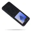 Casemania-3D Diamond Backcoveer-Samsung Z Flip 7-Zwart-2