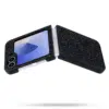 Casemania-3D Diamond Backcoveer-Samsung Z Flip 7-Zwart-3