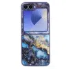 Casemania-Marmer-Glitter-Backcover-Samsung-Z-Flip-7-Blauw-Paars-1