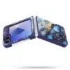 Casemania Marmer Glitter Backcover-Samsung-Z Flip 7-Blauw Paars-3