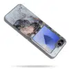 Casemania Marmer Glitter Backcover-Samsung-Z Flip 7-Grijs-2