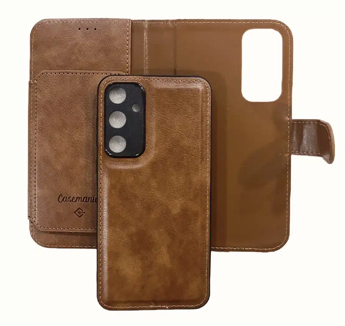 Multiple Pockets Magnetic 2 in 1 Wallet Samsung S25-Bruin-1-Cityhoesje.nl